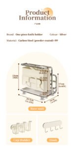 Metal Kitchen Organizer Rack - Image 8