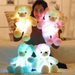 Glowing Rainbow Teddy Bear Plush Toy - Image 4