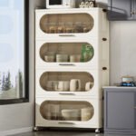 Multi-functiona with Drawers Flexible Plastic Rack - Image 5