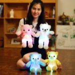 Glowing Rainbow Teddy Bear Plush Toy - Image 5